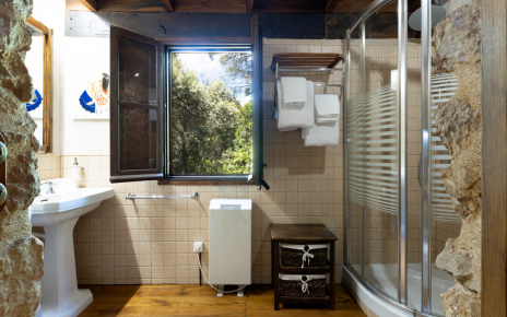 Bathroom with walk-in shower